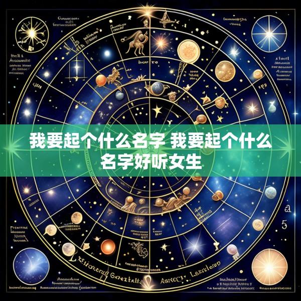 我要起个什么名字 我要起个什么名字好听女生