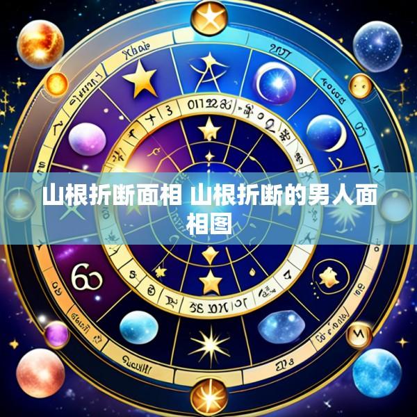 山根折断面相 山根折断的男人面相图