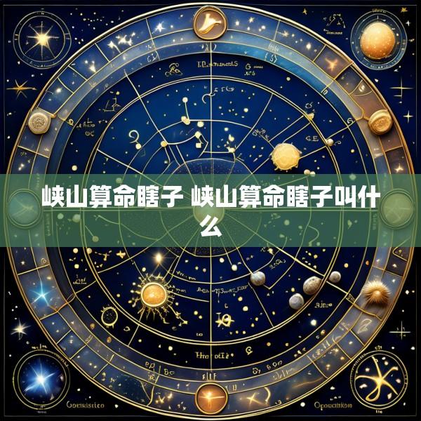 峡山算命瞎子 峡山算命瞎子叫什么