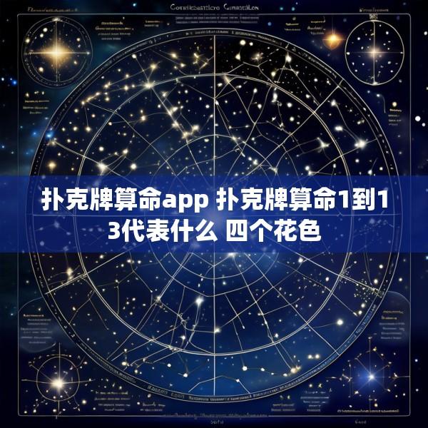 扑克牌算命app 扑克牌算命1到13代表什么 四个花色