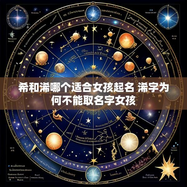 希和浠哪个适合女孩起名 浠字为何不能取名字女孩