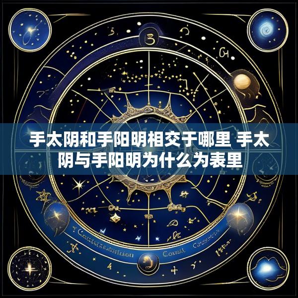 手太阴和手阳明相交于哪里 手太阴与手阳明为什么为表里