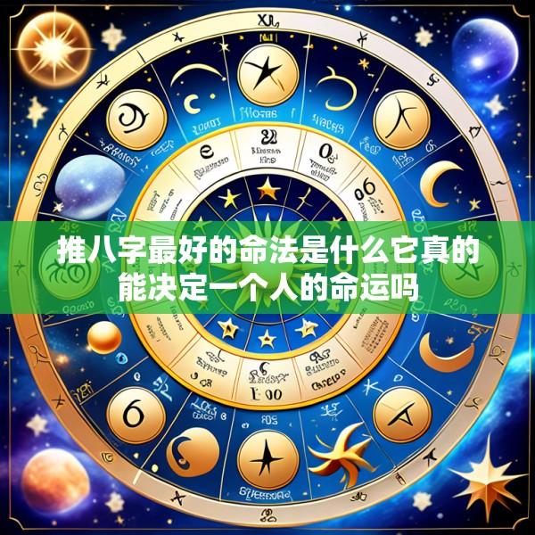 推八字最好的命法是什么它真的能决定一个人的命运吗