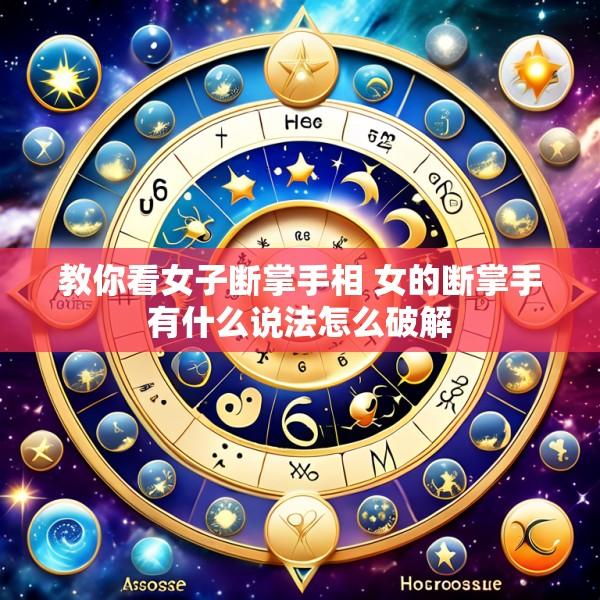 教你看女子断掌手相 女的断掌手有什么说法怎么破解