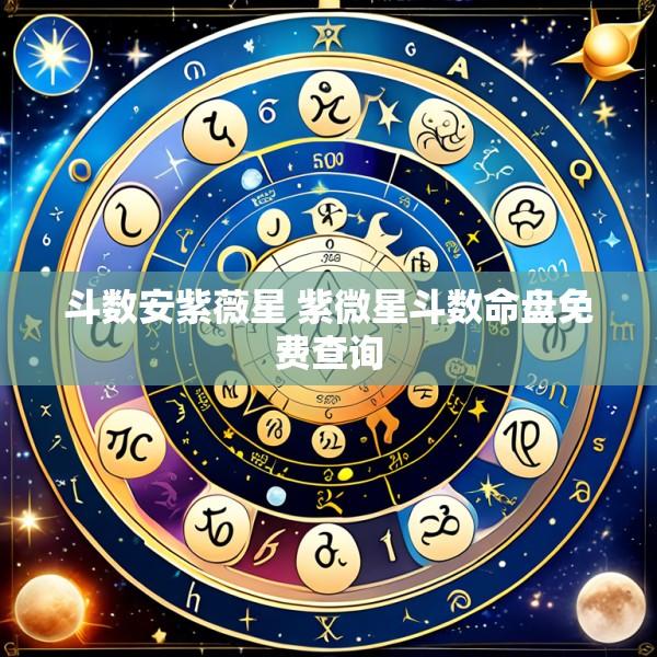 斗数安紫薇星 紫微星斗数命盘免费查询