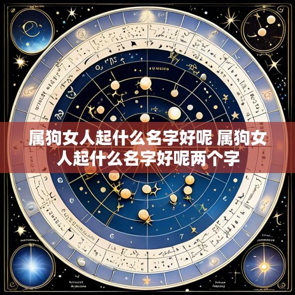 属狗女人起什么名字好呢 属狗女人起什么名字好呢两个字