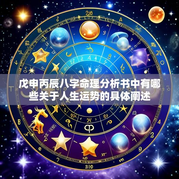 戊申丙辰八字命理分析书中有哪些关于人生运势的具体阐述