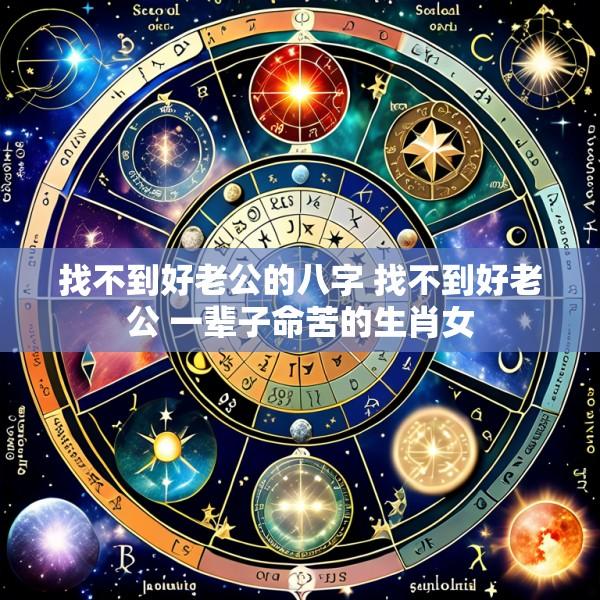 找不到好老公的八字 找不到好老公 一辈子命苦的生肖女