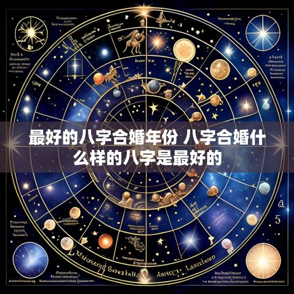 最好的八字合婚年份 八字合婚什么样的八字是最好的