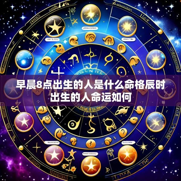 早晨8点出生的人是什么命格辰时出生的人命运如何