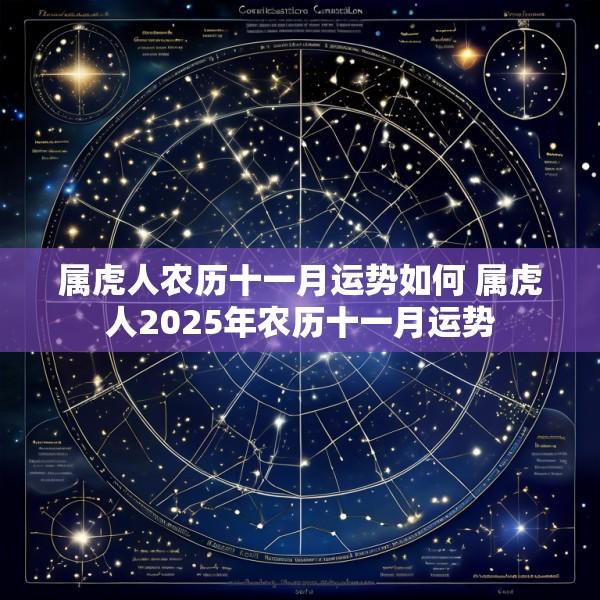 属虎人农历十一月运势如何 属虎人2025年农历十一月运势