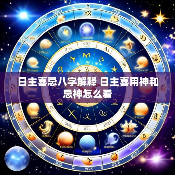 日主喜忌八字解释 日主喜用神和忌神怎么看
