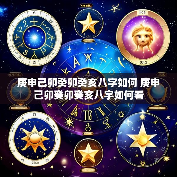 庚申己卯癸卯癸亥八字如何 庚申己卯癸卯癸亥八字如何看