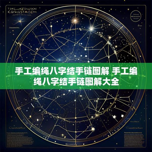 手工编绳八字结手链图解 手工编绳八字结手链图解大全