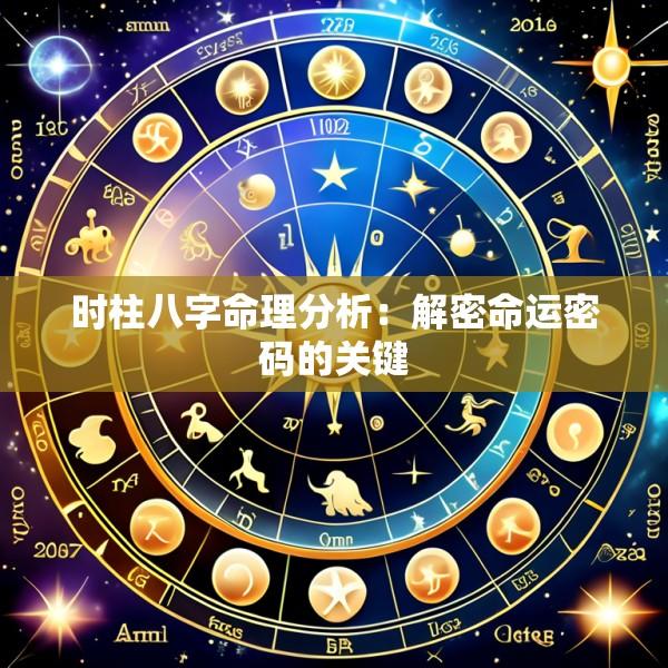 时柱八字命理分析：解密命运密码的关键