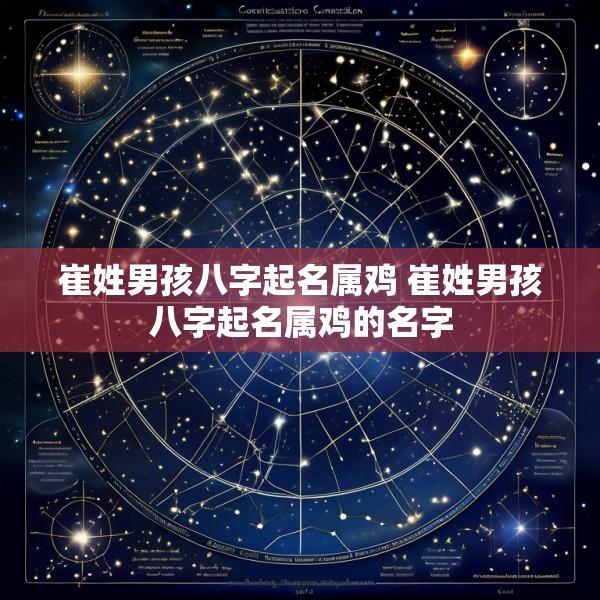 崔姓男孩八字起名属鸡 崔姓男孩八字起名属鸡的名字