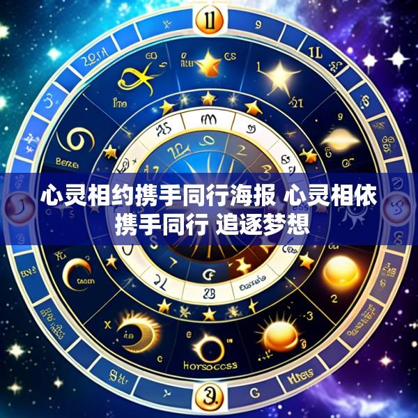 心灵相约携手同行海报 心灵相依 携手同行 追逐梦想
