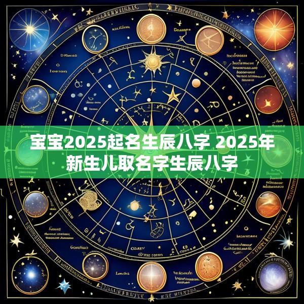 宝宝2025起名生辰八字 2025年新生儿取名字生辰八字
