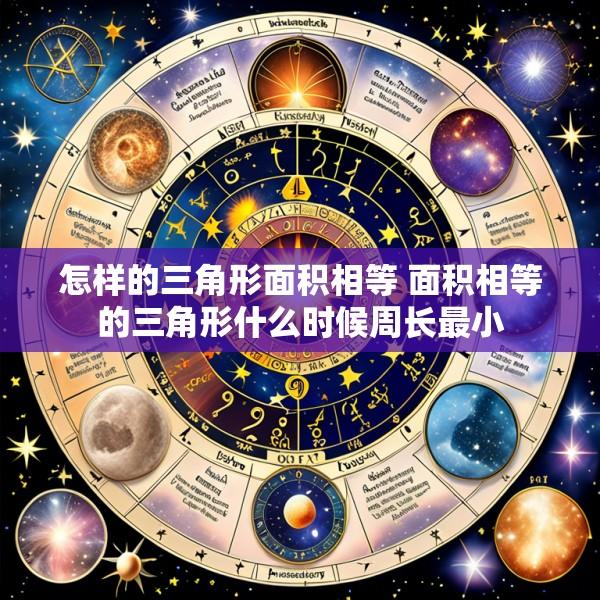 怎样的三角形面积相等 面积相等的三角形什么时候周长最小