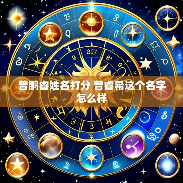 曾鹏睿姓名打分 曾睿希这个名字怎么样