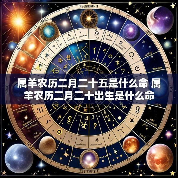 属羊农历二月二十五是什么命 属羊农历二月二十出生是什么命