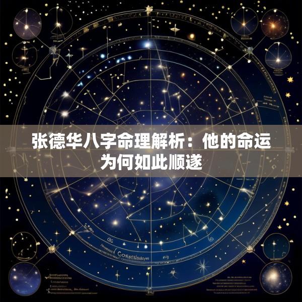 张德华八字命理解析：他的命运为何如此顺遂