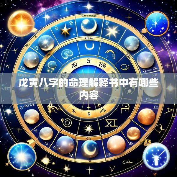 戊寅八字的命理解释书中有哪些内容
