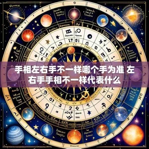 手相左右手不一样哪个手为准 左右手手相不一样代表什么