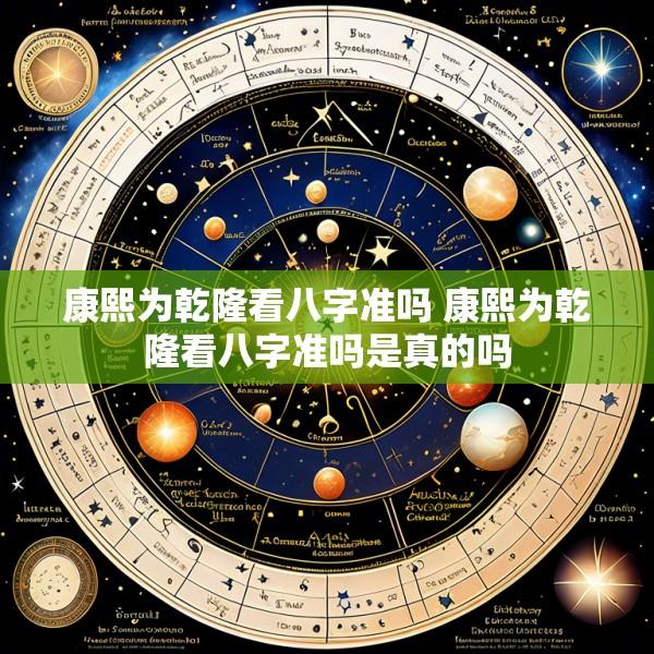 康熙为乾隆看八字准吗 康熙为乾隆看八字准吗是真的吗