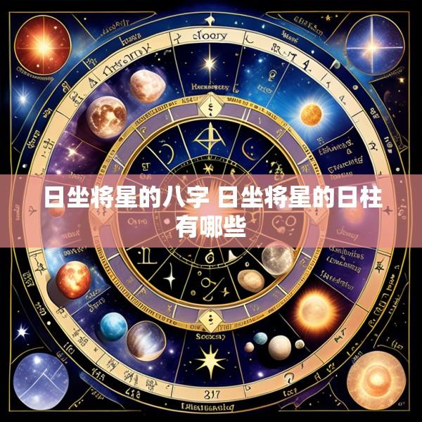 日坐将星的八字 日坐将星的日柱有哪些