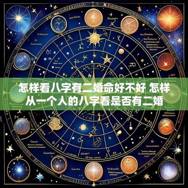 怎样看八字有二婚命好不好 怎样从一个人的八字看是否有二婚