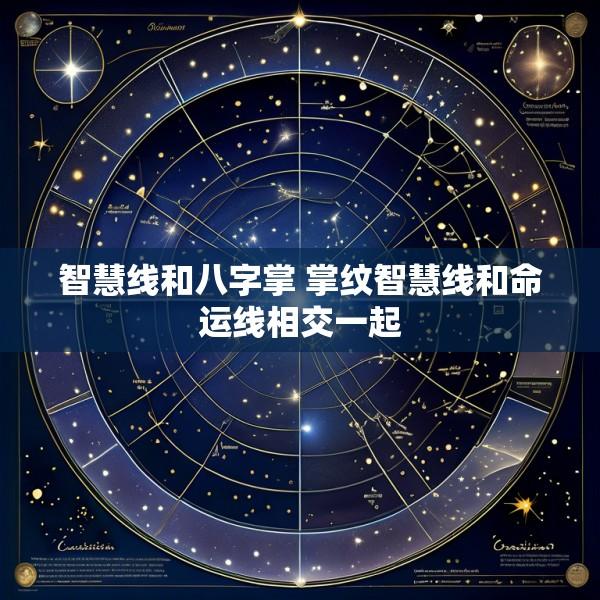 智慧线和八字掌 掌纹智慧线和命运线相交一起