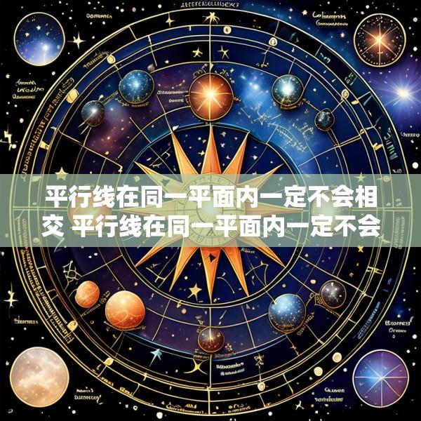 平行线在同一平面内一定不会相交 平行线在同一平面内一定不会相交这句话对吗