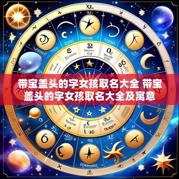 带宝盖头的字女孩取名大全 带宝盖头的字女孩取名大全及寓意
