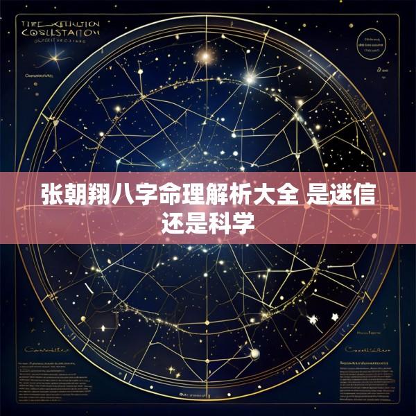张朝翔八字命理解析大全 是迷信还是科学