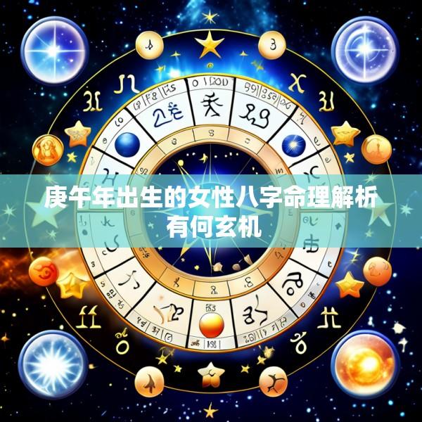 庚午年出生的女性八字命理解析 有何玄机