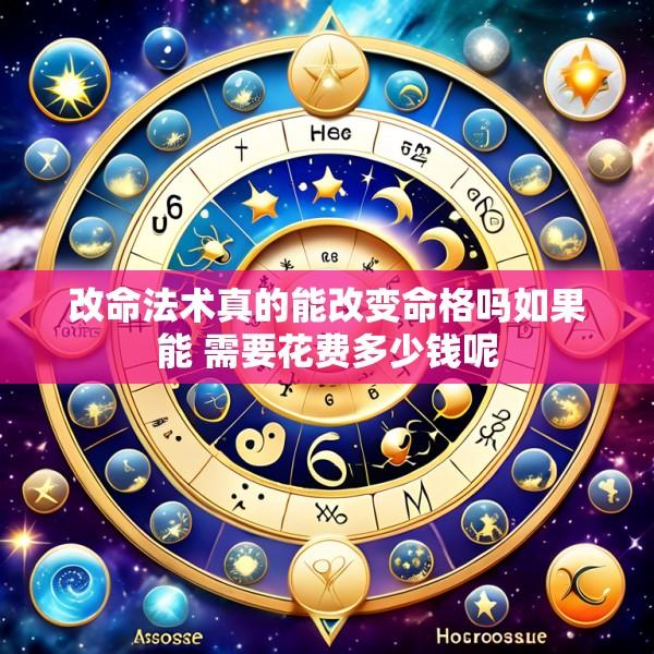 改命法术真的能改变命格吗如果能 需要花费多少钱呢