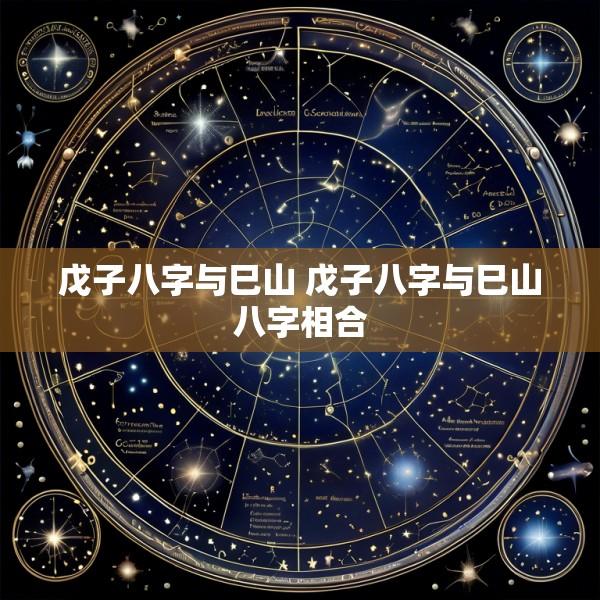 戊子八字与巳山 戊子八字与巳山八字相合