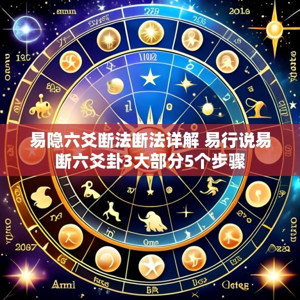 易隐六爻断法断法详解 易行说易断六爻卦3大部分5个步骤