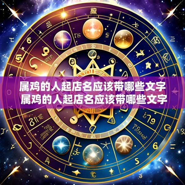 属鸡的人起店名应该带哪些文字 属鸡的人起店名应该带哪些文字好