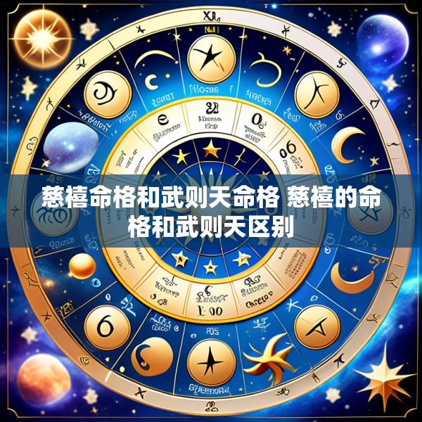 慈禧命格和武则天命格 慈禧的命格和武则天区别