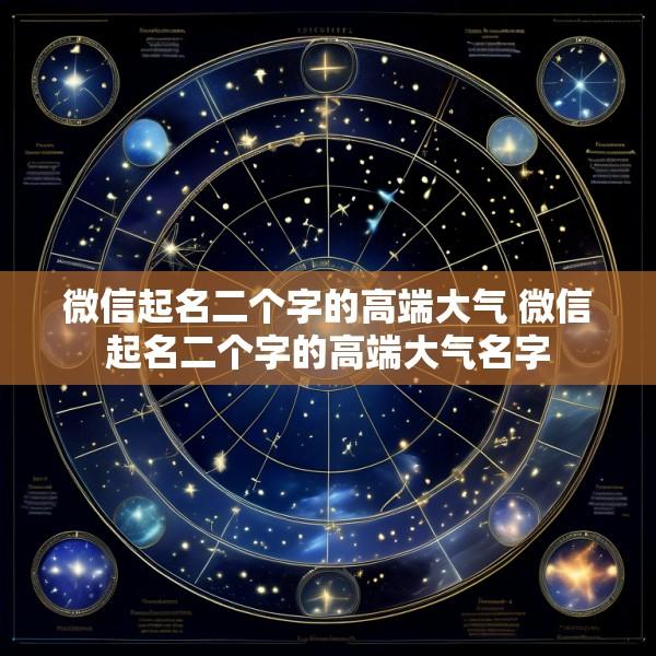 微信起名二个字的高端大气 微信起名二个字的高端大气名字
