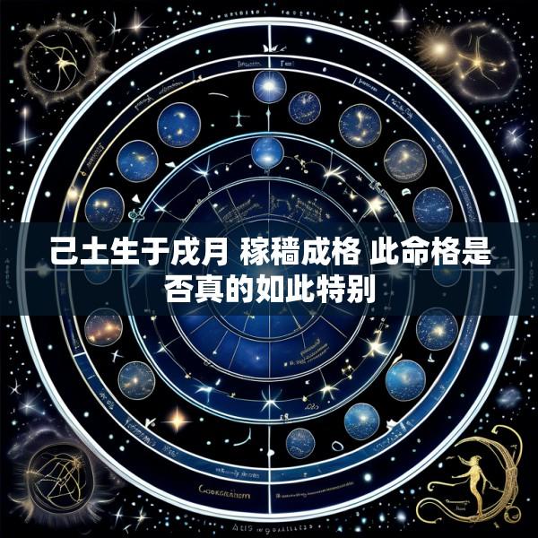 己土生于戌月 稼穑成格 此命格是否真的如此特别