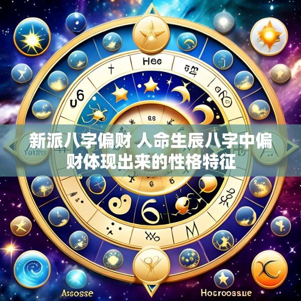 新派八字偏财 人命生辰八字中偏财体现出来的性格特征