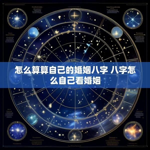 怎么算算自己的婚姻八字 八字怎么自己看婚姻