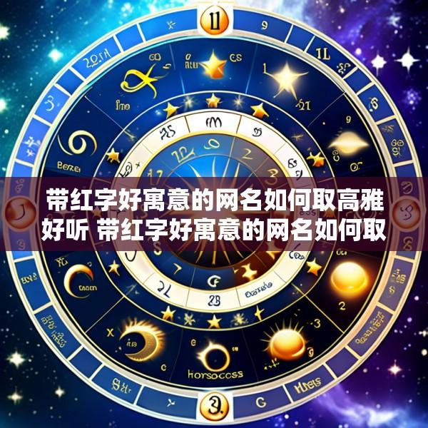 带红字好寓意的网名如何取高雅好听 带红字好寓意的网名如何取高雅好听女生