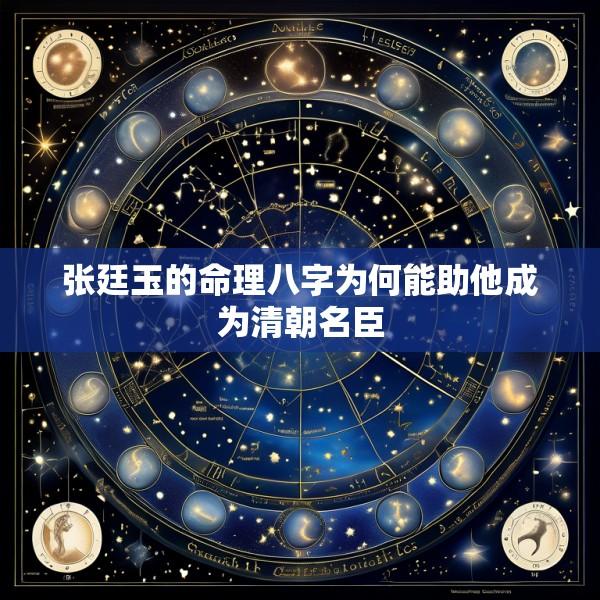张廷玉的命理八字为何能助他成为清朝名臣