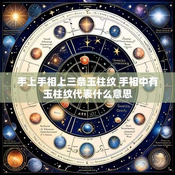 手上手相上三条玉柱纹 手相中有玉柱纹代表什么意思