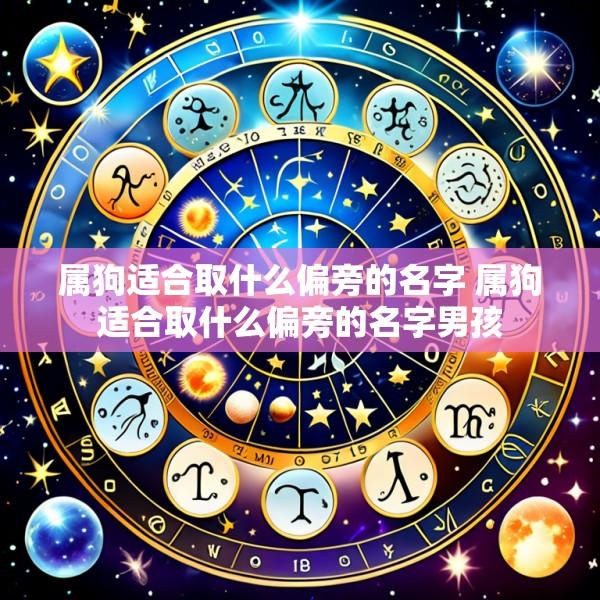 属狗适合取什么偏旁的名字 属狗适合取什么偏旁的名字男孩