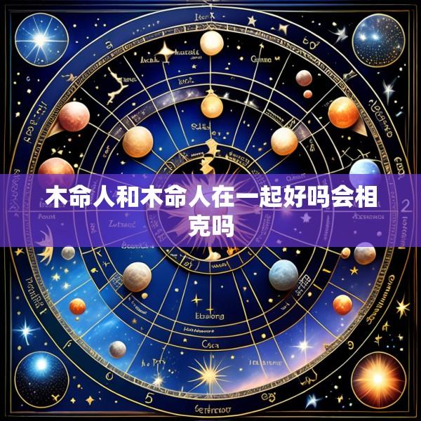 木命人和木命人在一起好吗会相克吗